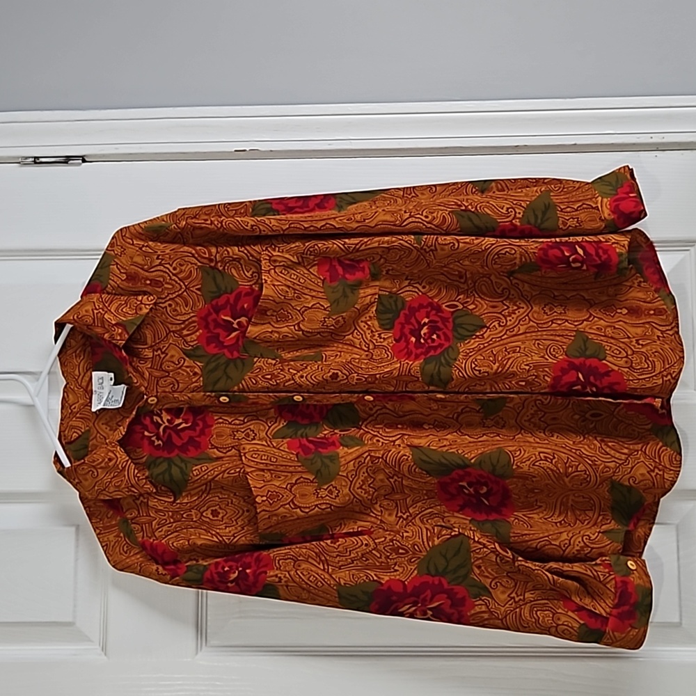 Carry Back Rose Print Blouse 10